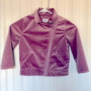 HUDSON Velour Mauve Side Zipper Jacket Kid 4T